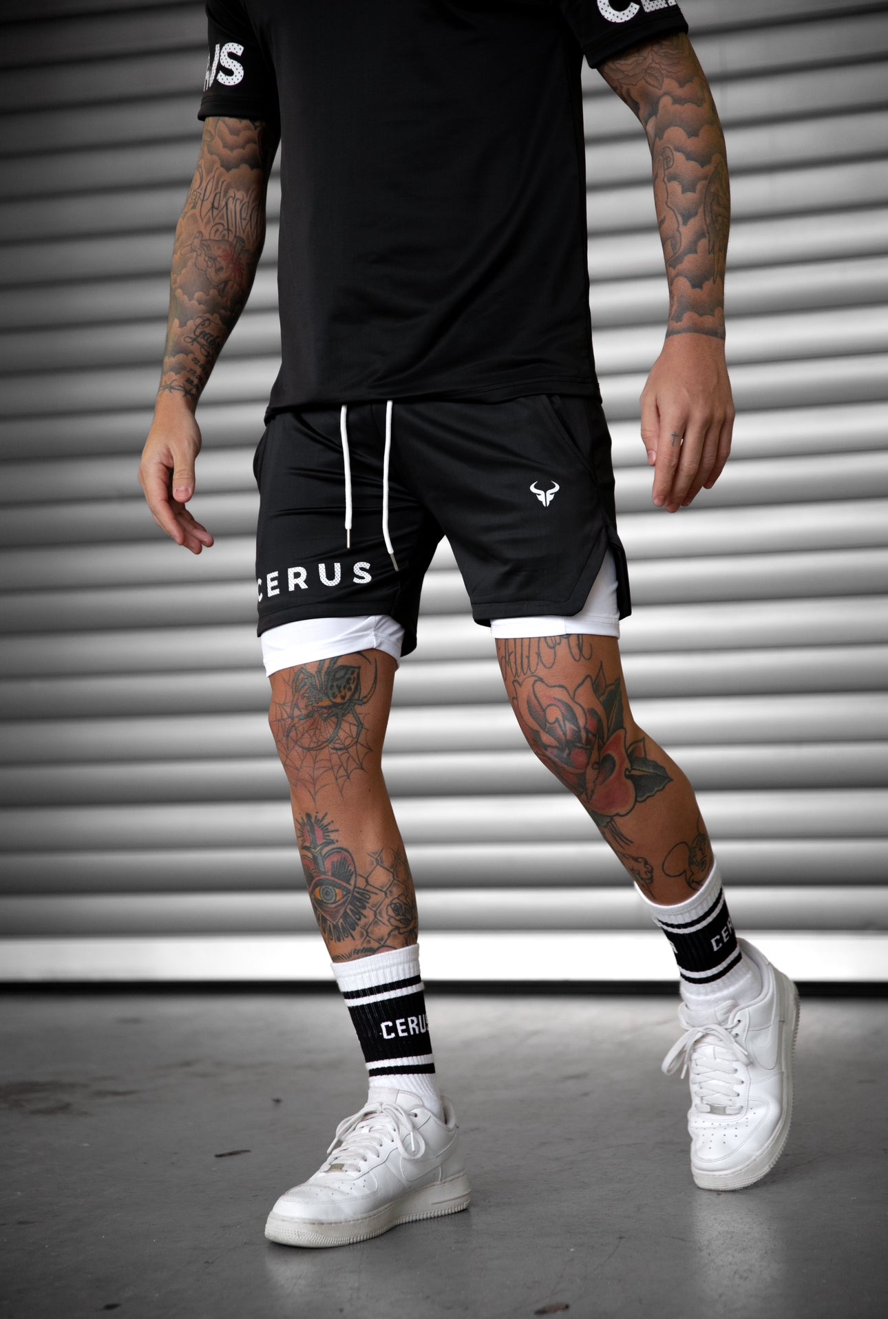 Cerus Black Fusion 2-in-1 Shorts