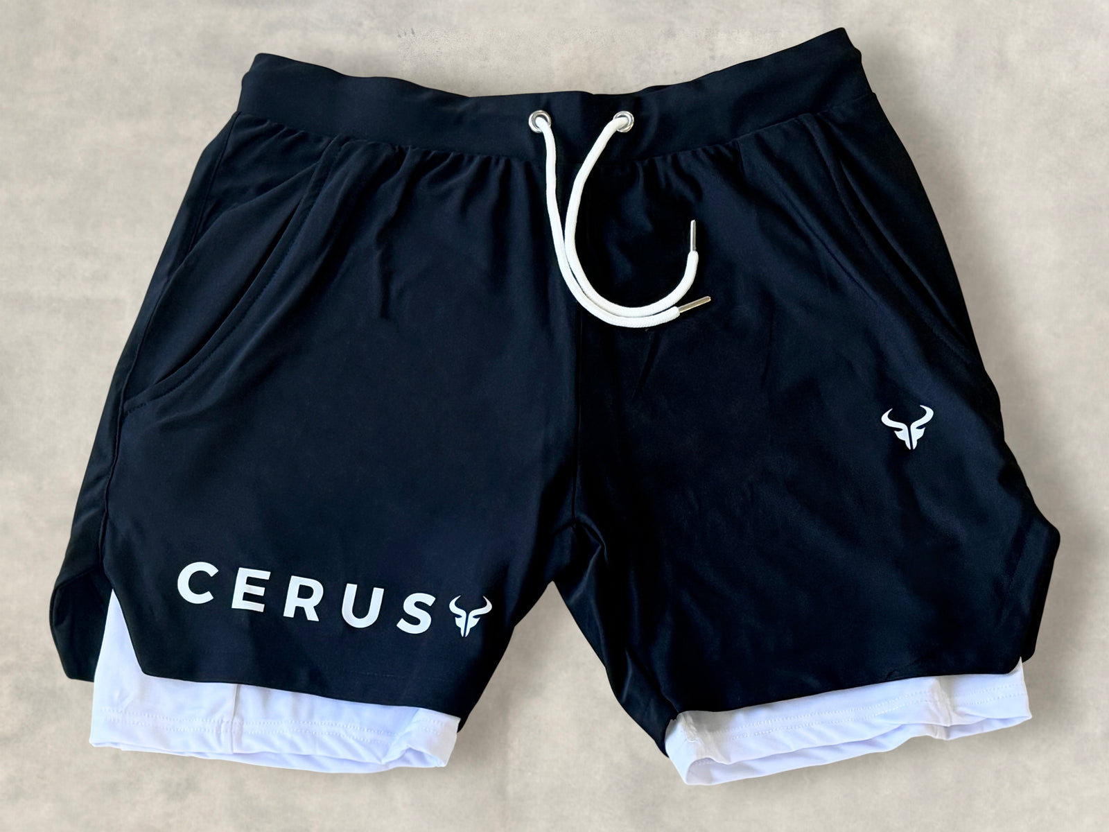 Cerus Black Apex 2-in-1 Shorts