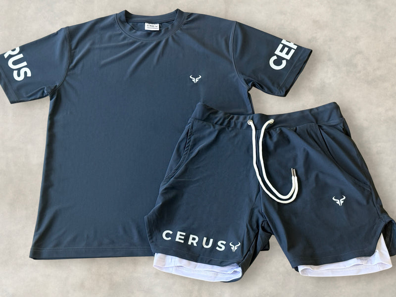Cerus Grey Apex 2-in-1 Shorts