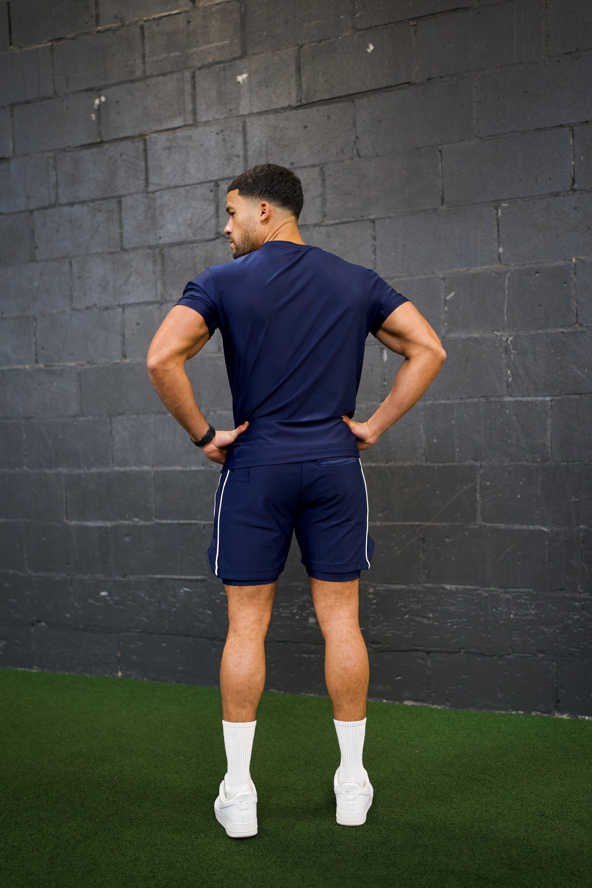 Cerus Navy Flex 2-in-1 Shorts