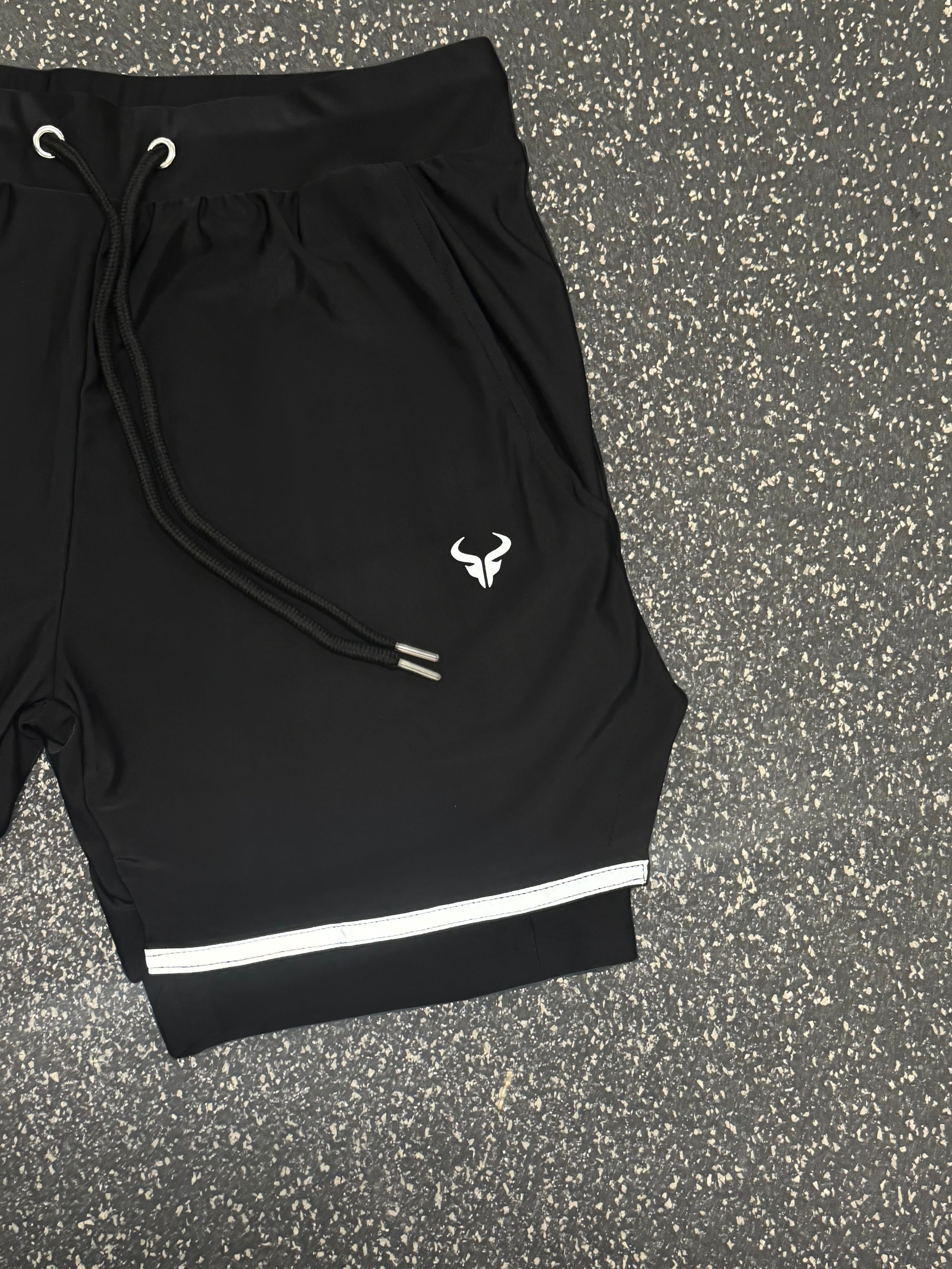 Cerus Black Nexus 2-in-1 Shorts
