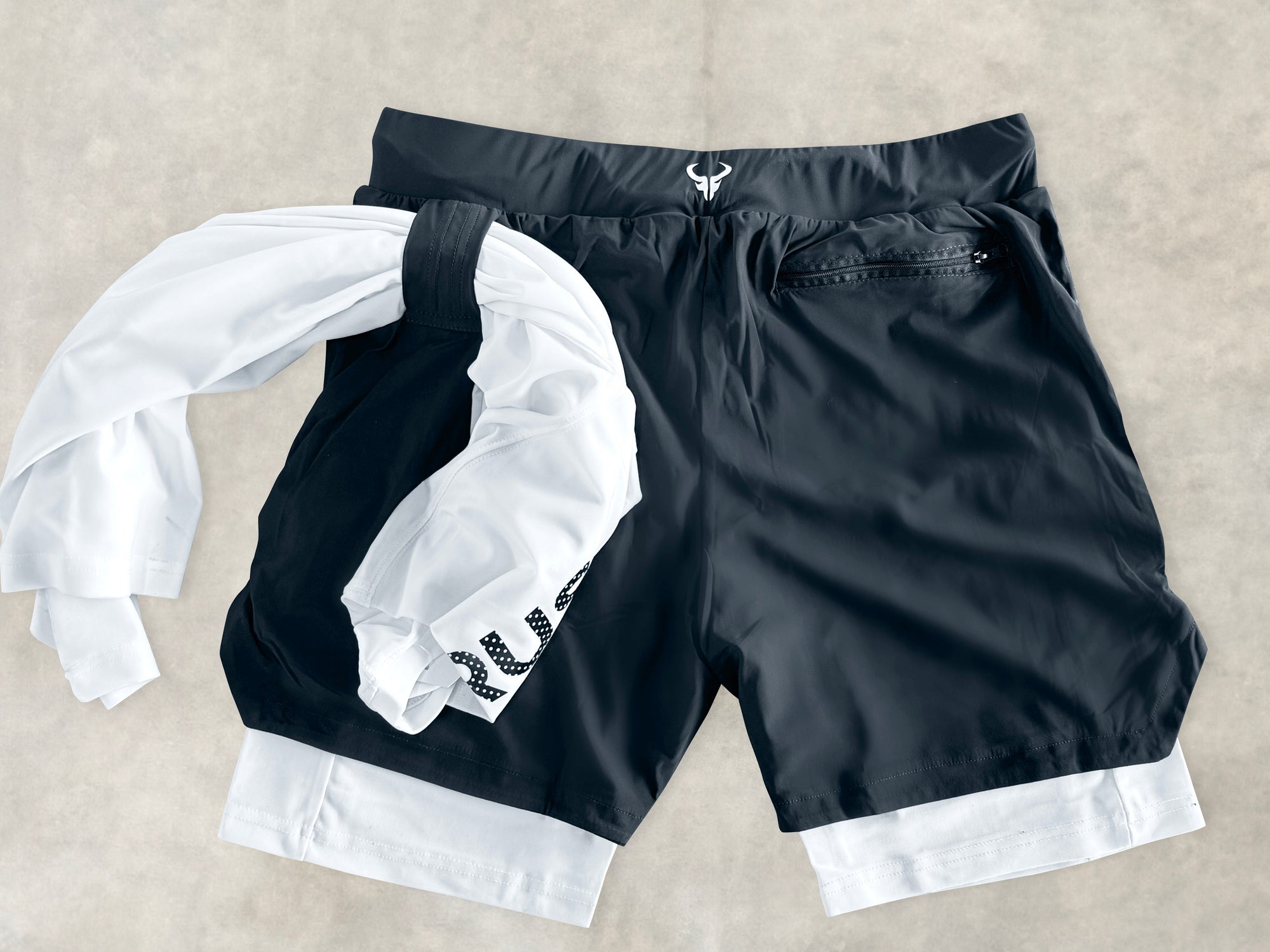 Cerus Charcoal Grey Fusion 2-in-1 Shorts