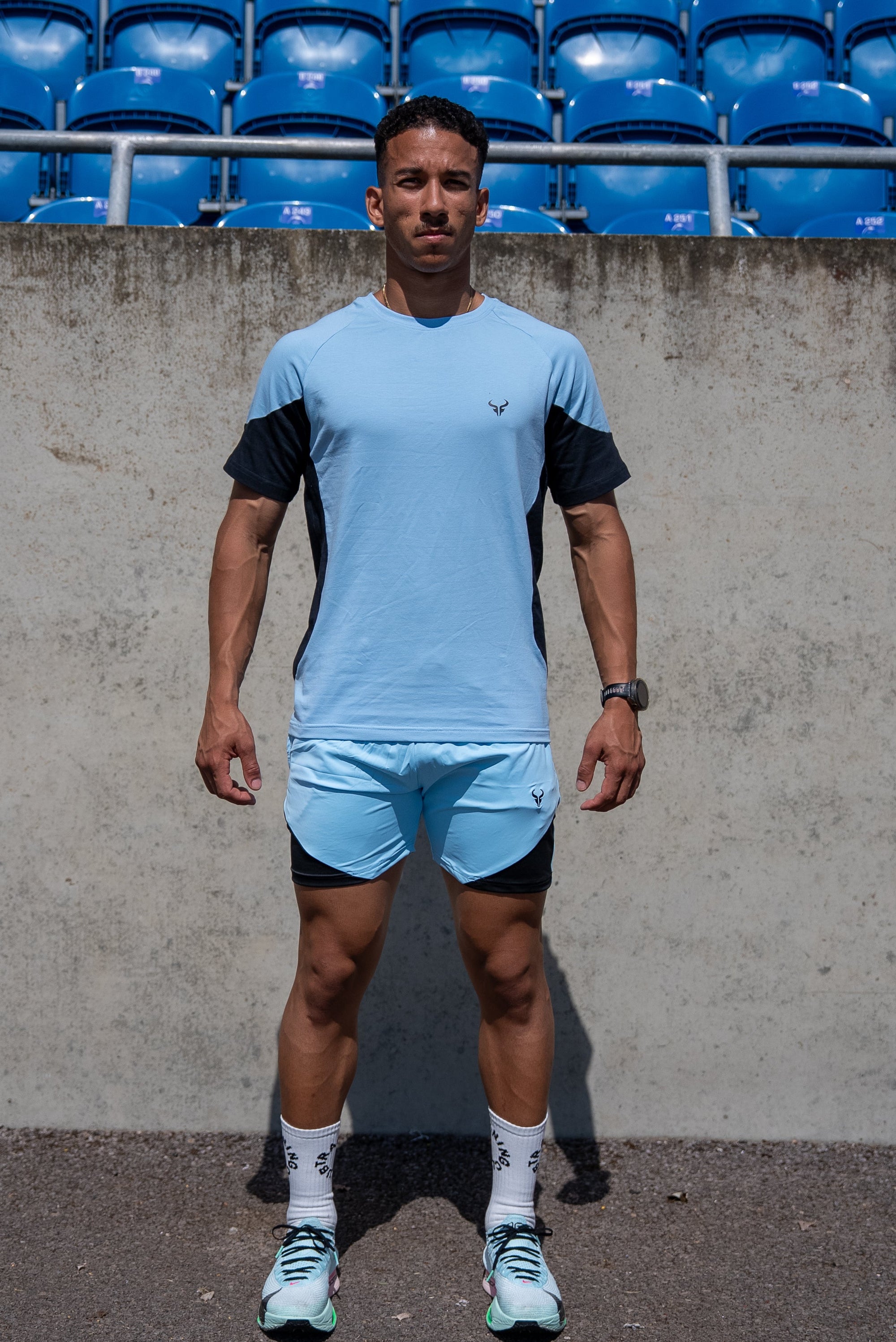 Cerus Light Blue Cyclone Linerless Shorts