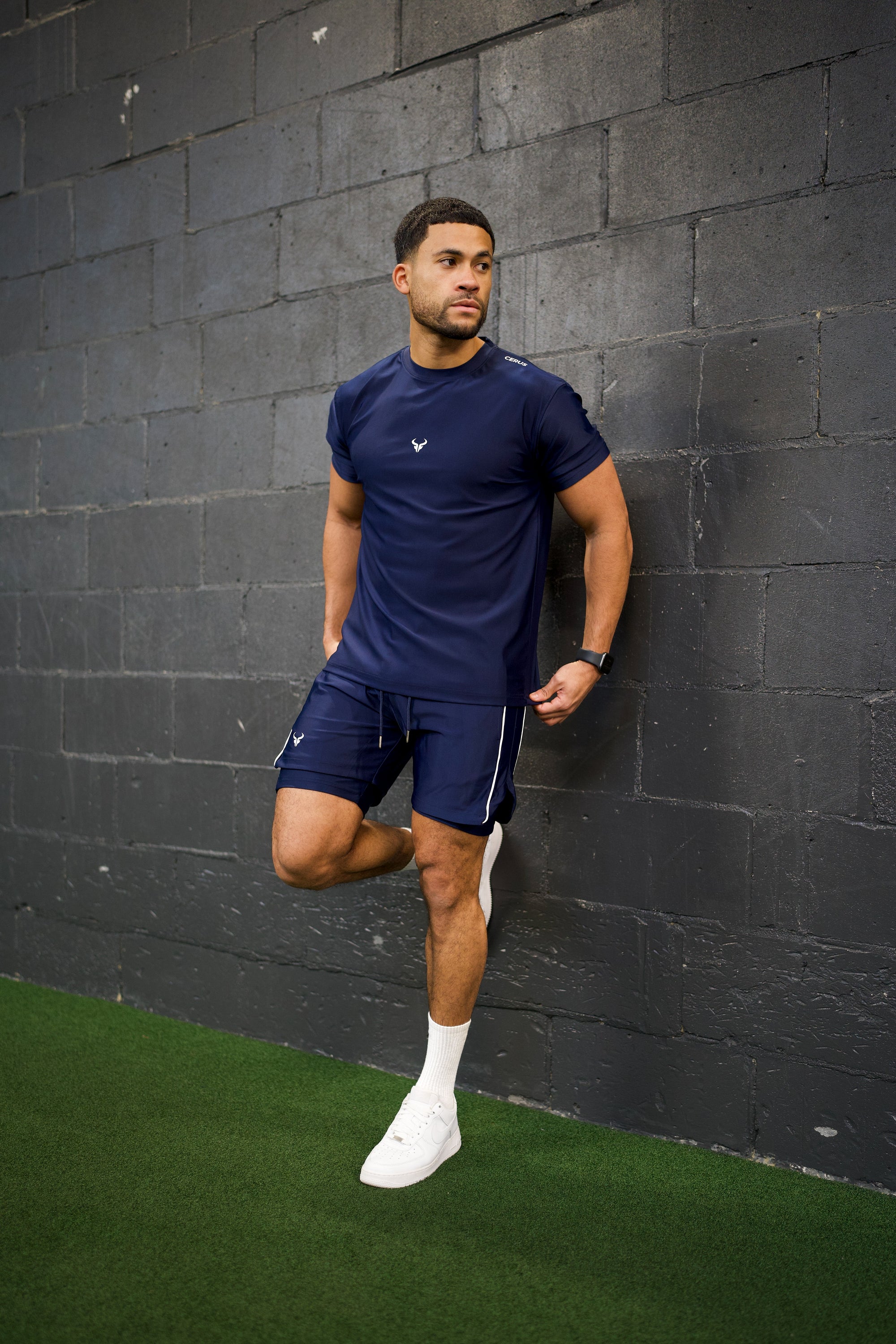 Cerus Navy Flex 2-in-1 Shorts