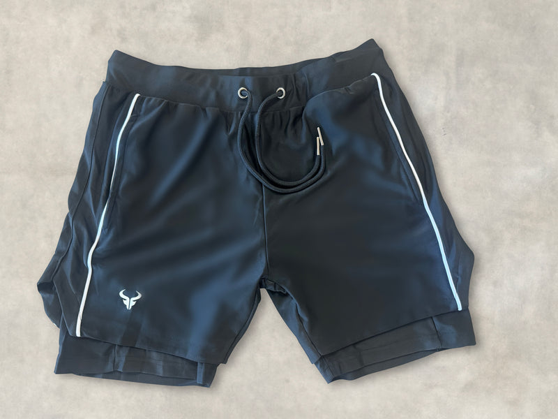 Cerus Black Flex 2-in-1 Shorts