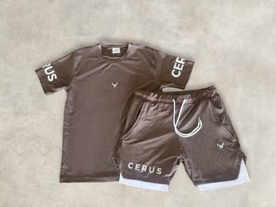 Cerus Clay Brown Fusion 2-in-1 Shorts