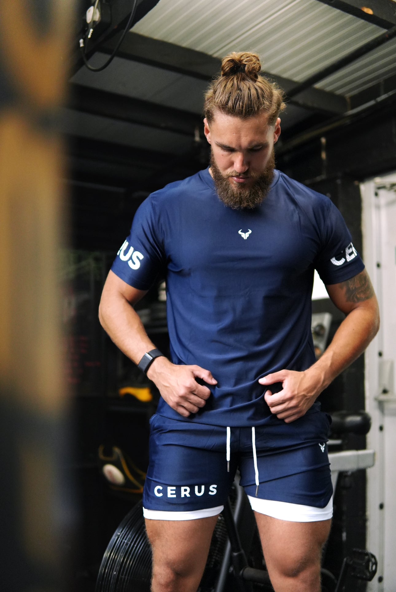 Cerus Navy Fusion 2-in-1 Shorts