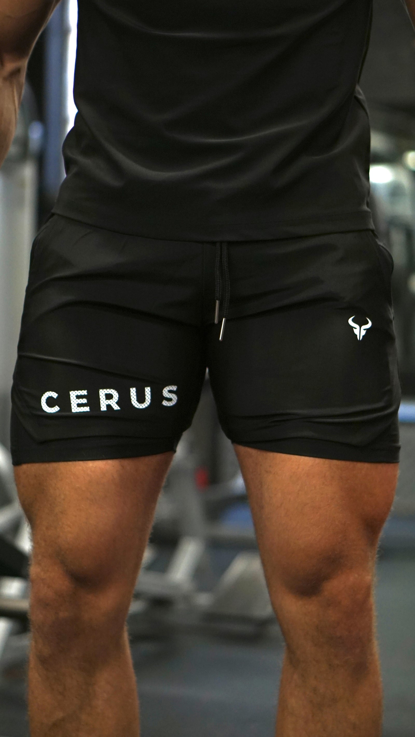 Cerus Black Shadow Fusion 2-in-1 Shorts