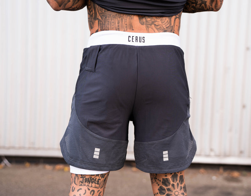 Cerus Grey Hybrid 2-in-1 Shorts