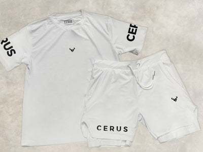 Cerus White Fusion 2-in-1 Shorts