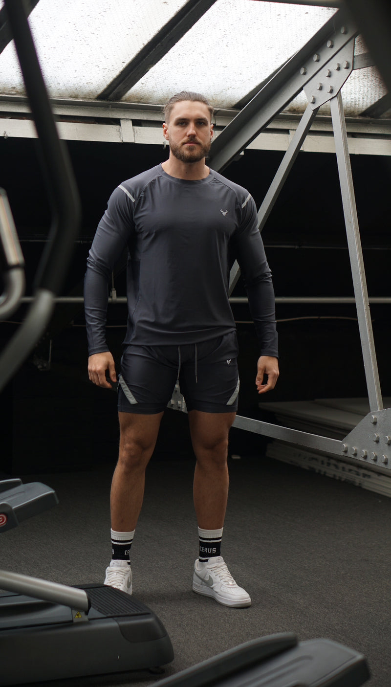 Cerus Grey Aura Men’s Long Sleeve Pullover