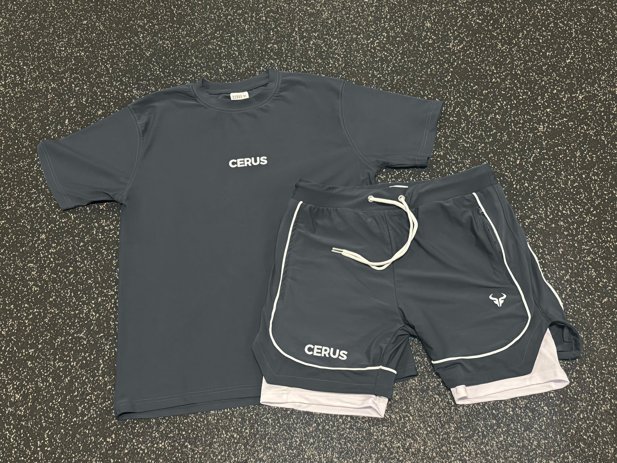 Cerus Grey Flow 2-in-1 Shorts