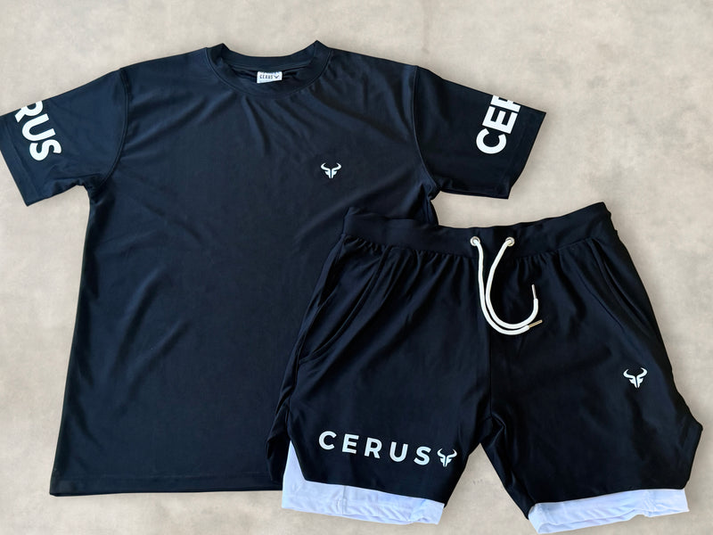 Cerus Black Apex 2-in-1 Shorts
