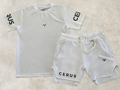 Cerus White Apex 2-in-1 Shorts