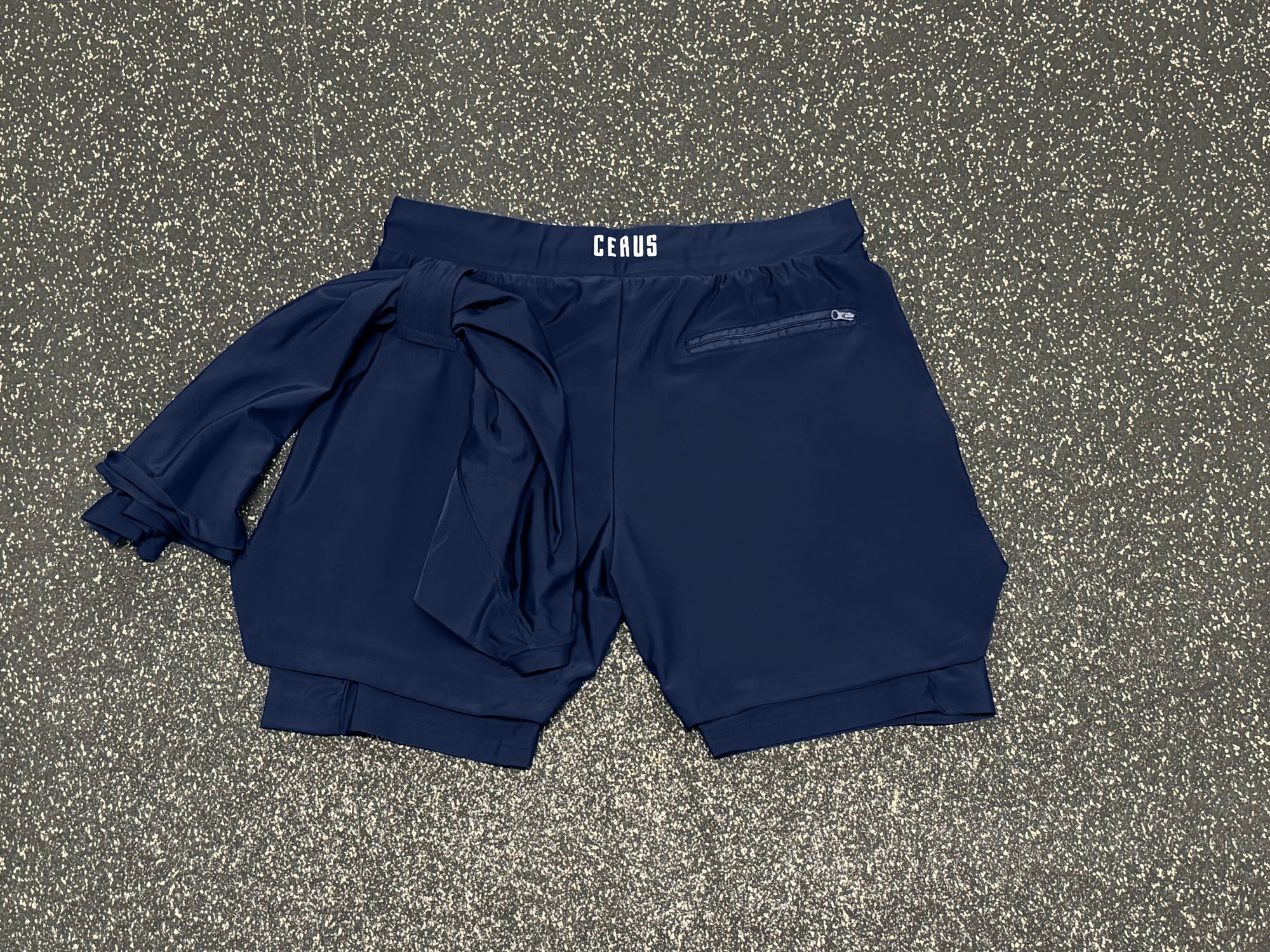 Cerus Navy Nexus 2-in-1 Shorts
