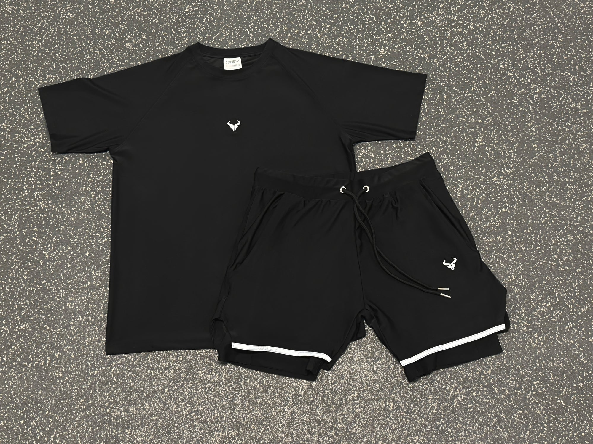 Cerus Black Nexus 2-in-1 Shorts
