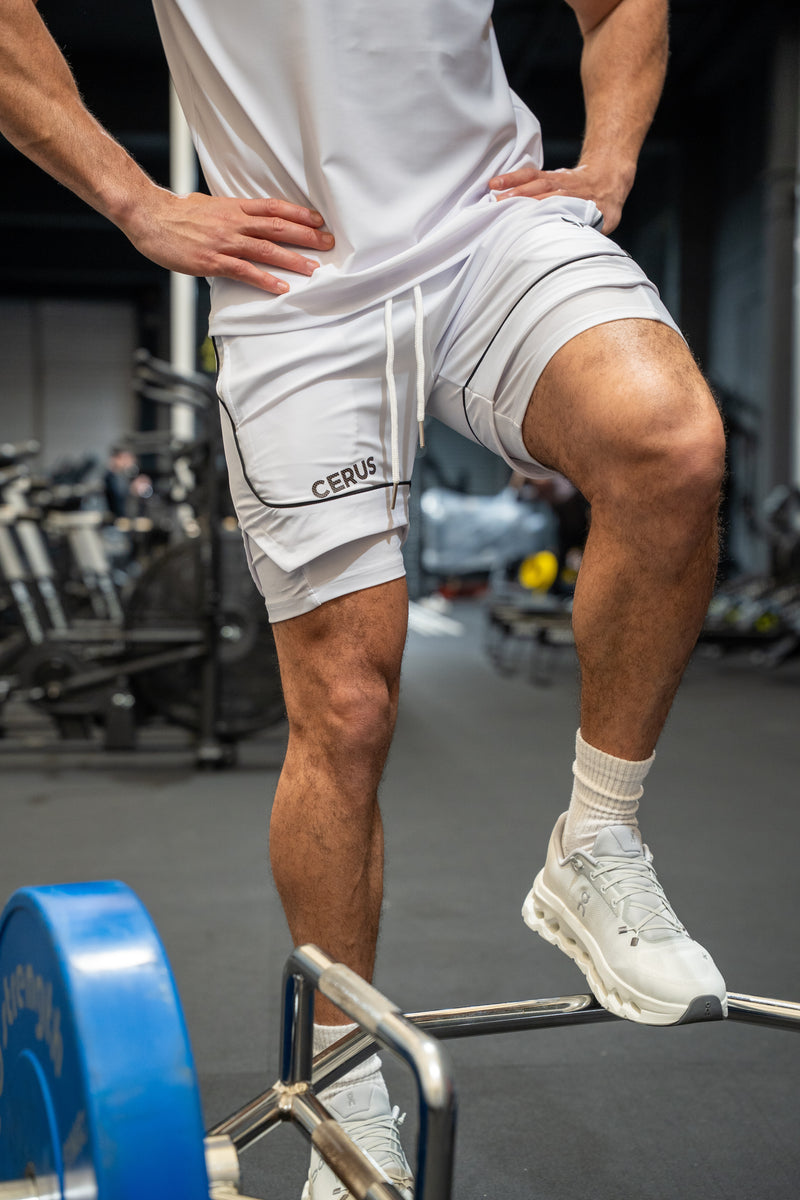 Cerus White Flow 2-in-1 Shorts
