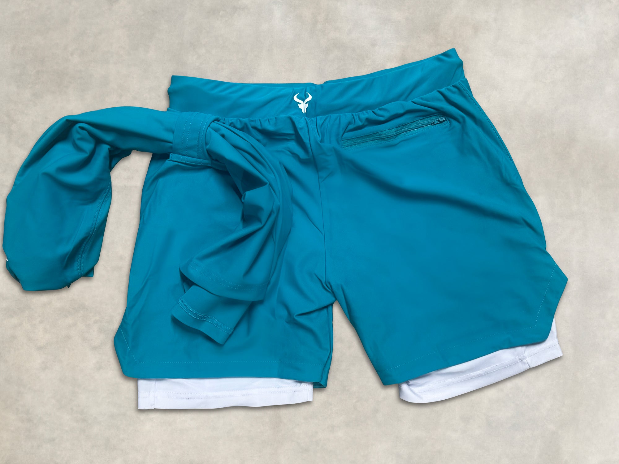 Cerus Teal Apex 2-in-1 Shorts