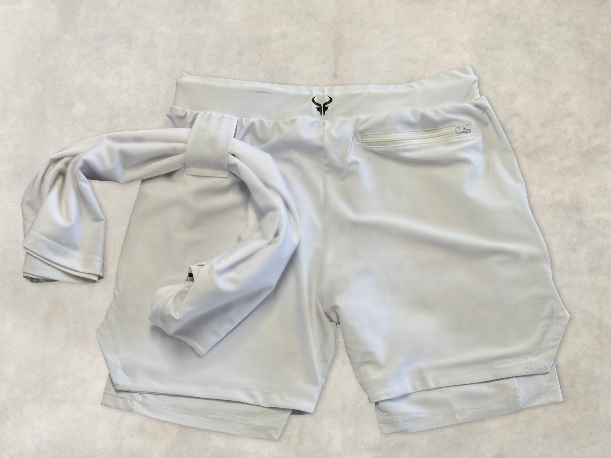 Cerus White Apex 2-in-1 Shorts