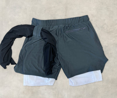 Cerus Grey Janus 2-in-1 Shorts