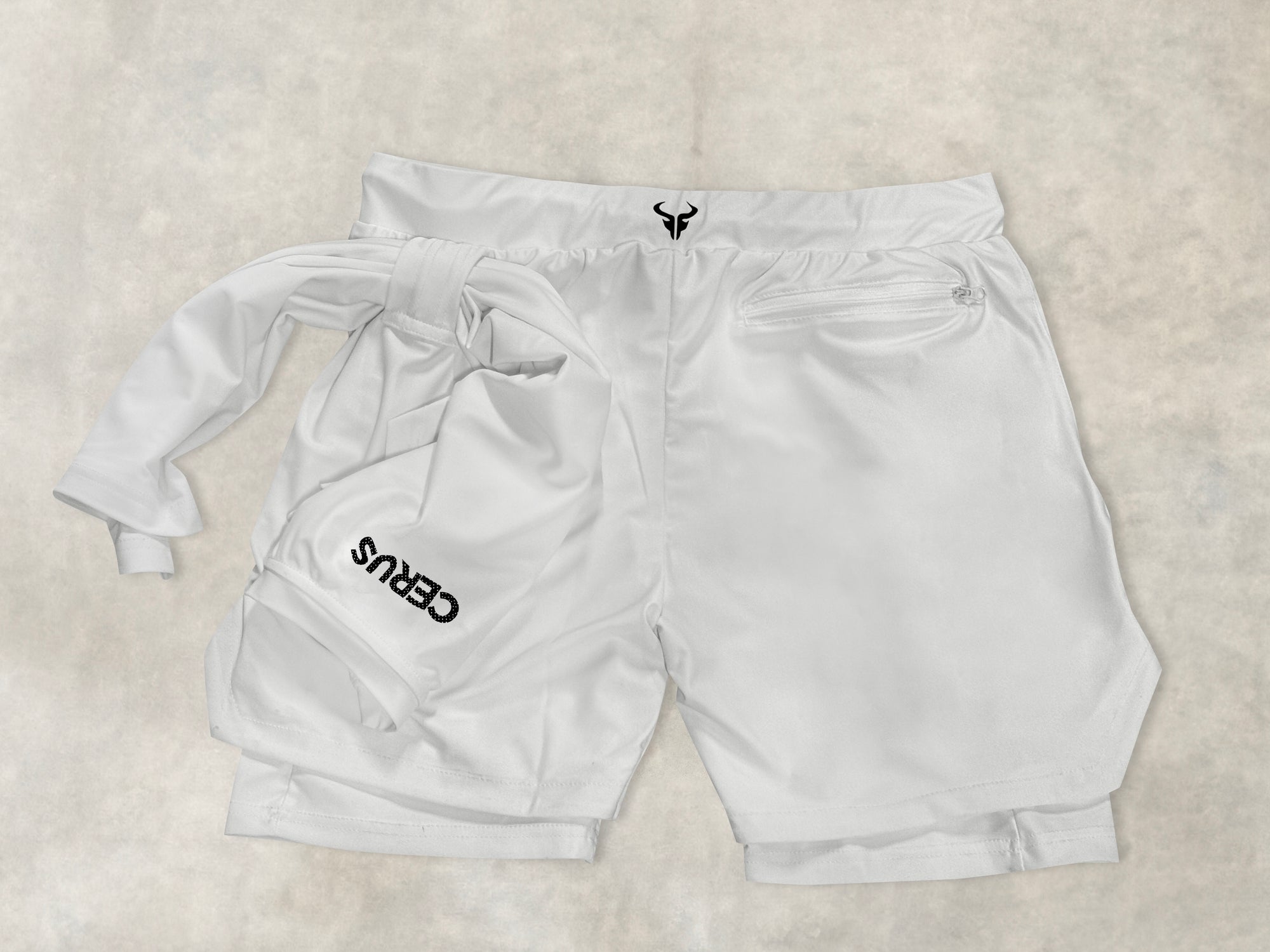 Cerus White Fusion 2-in-1 Shorts