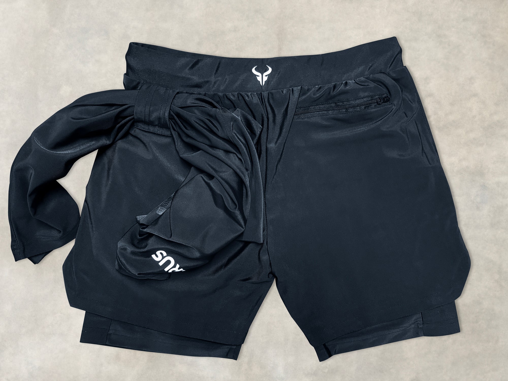 Cerus Black Shadow Fusion 2-in-1 Shorts