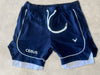 Cerus Navy Flow 2-in-1 Shorts