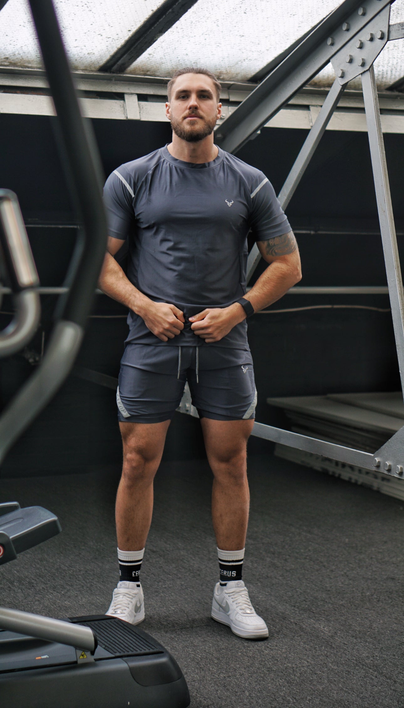 Cerus Grey Aura 2-in-1 Shorts