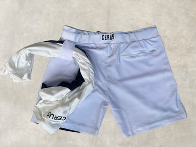 Cerus White Cyclone Linerless Shorts