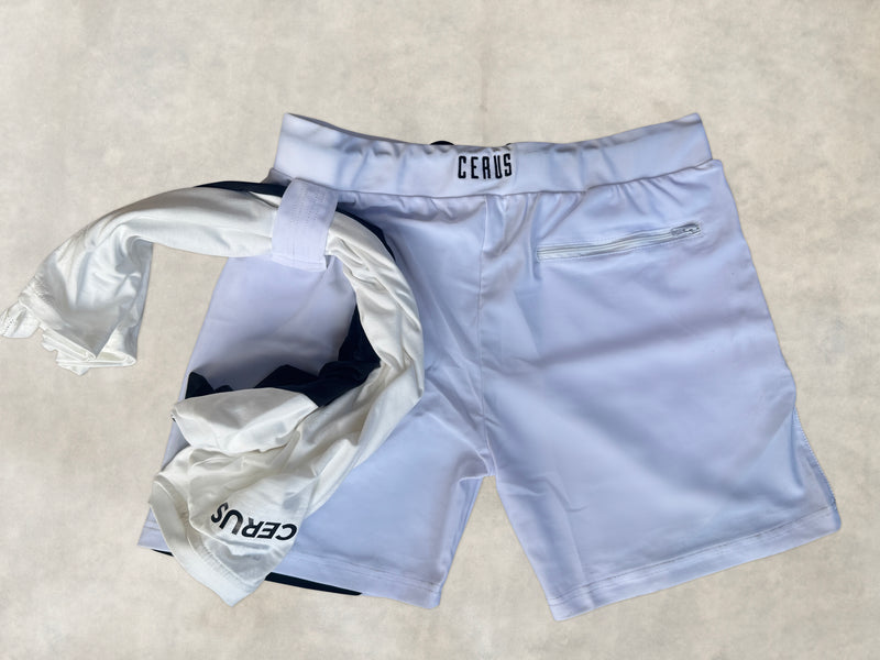 Cerus White Cyclone Linerless Shorts