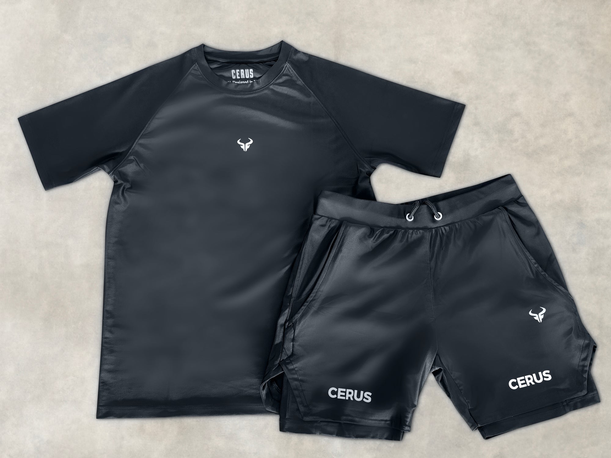 Cerus Black Vector 2-in-1 Shorts