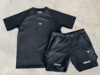Cerus Black Vector 2-in-1 Shorts