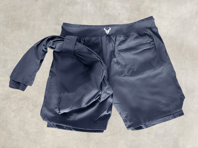 Cerus Charcoal Grey Vector 2-in-1 Shorts