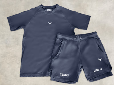 Cerus Charcoal Grey Vector 2-in-1 Shorts