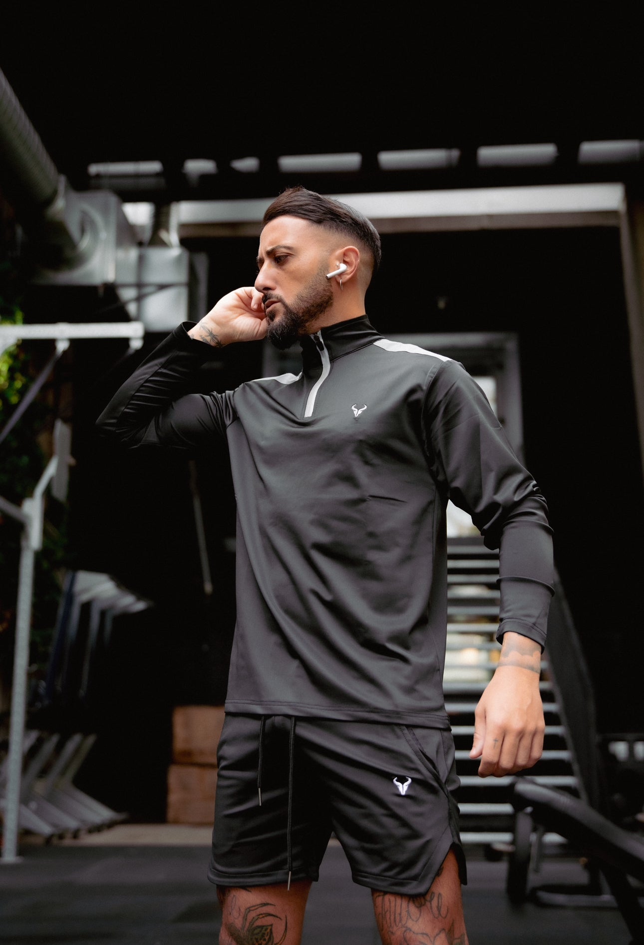 Cerus Black Hybrid 1/4 Zip Pullover