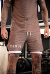 Cerus Clay Brown Fusion 2-in-1 Shorts