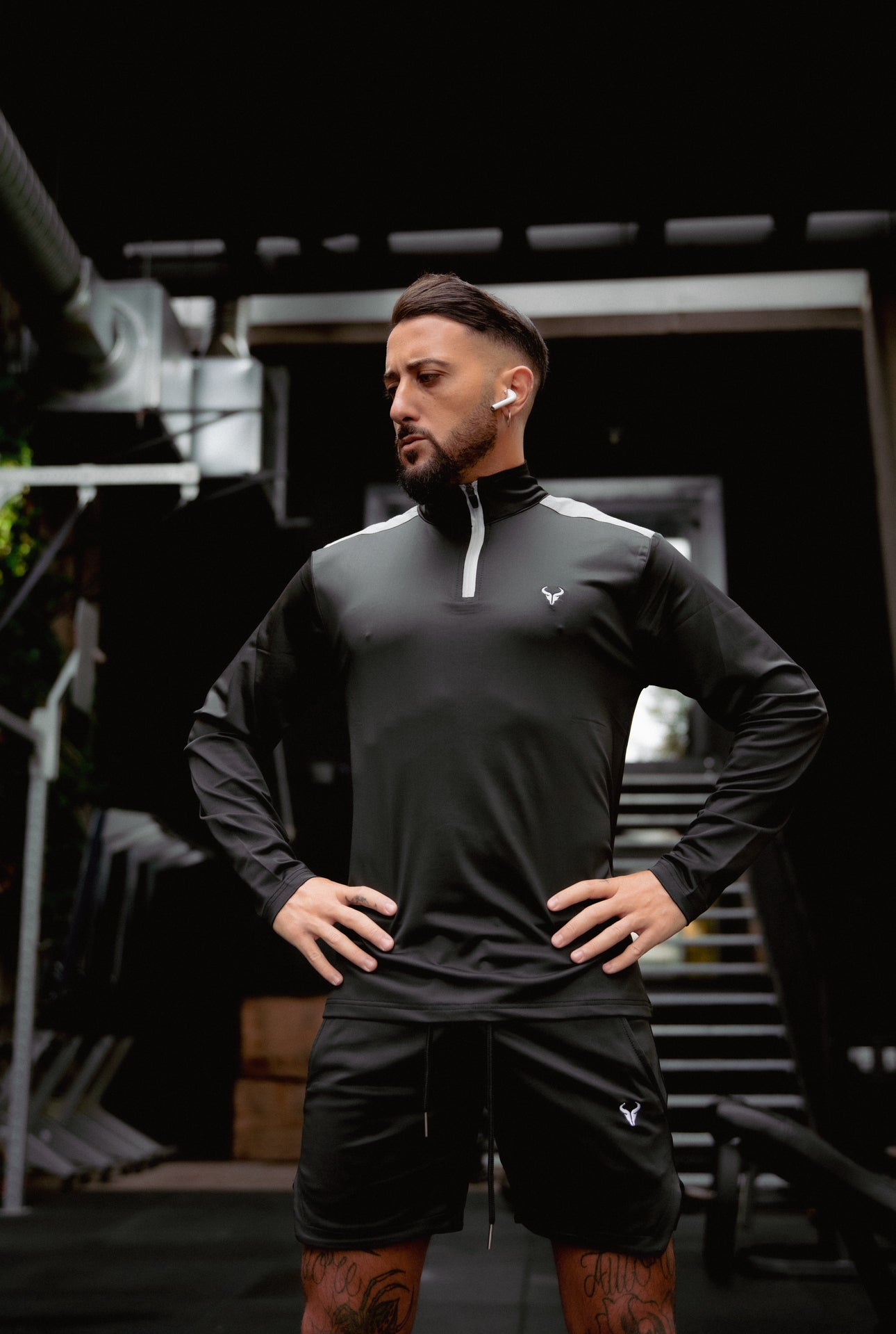 Cerus Black Hybrid 1/4 Zip Pullover