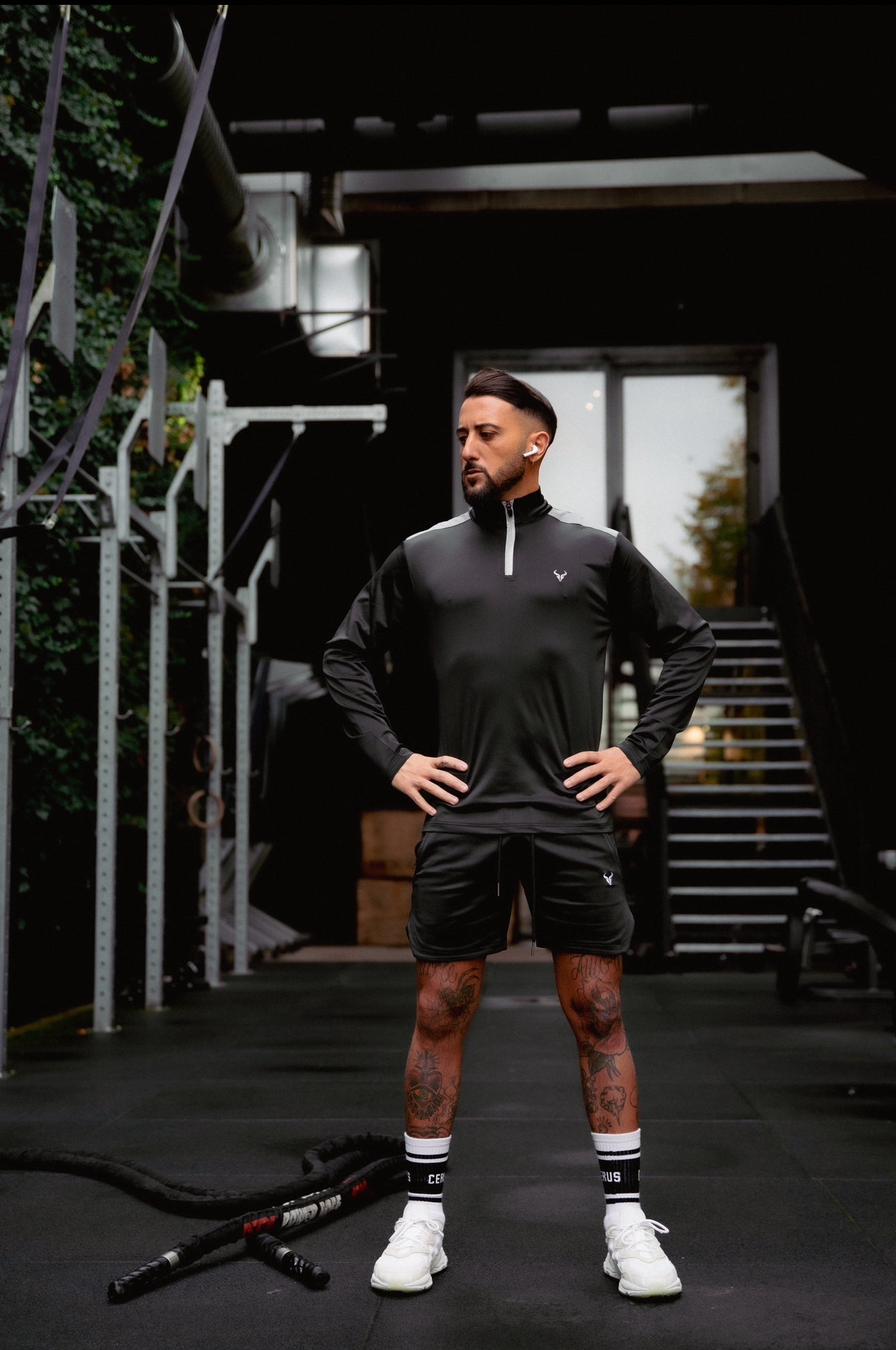 Cerus Black Hybrid 1/4 Zip Pullover