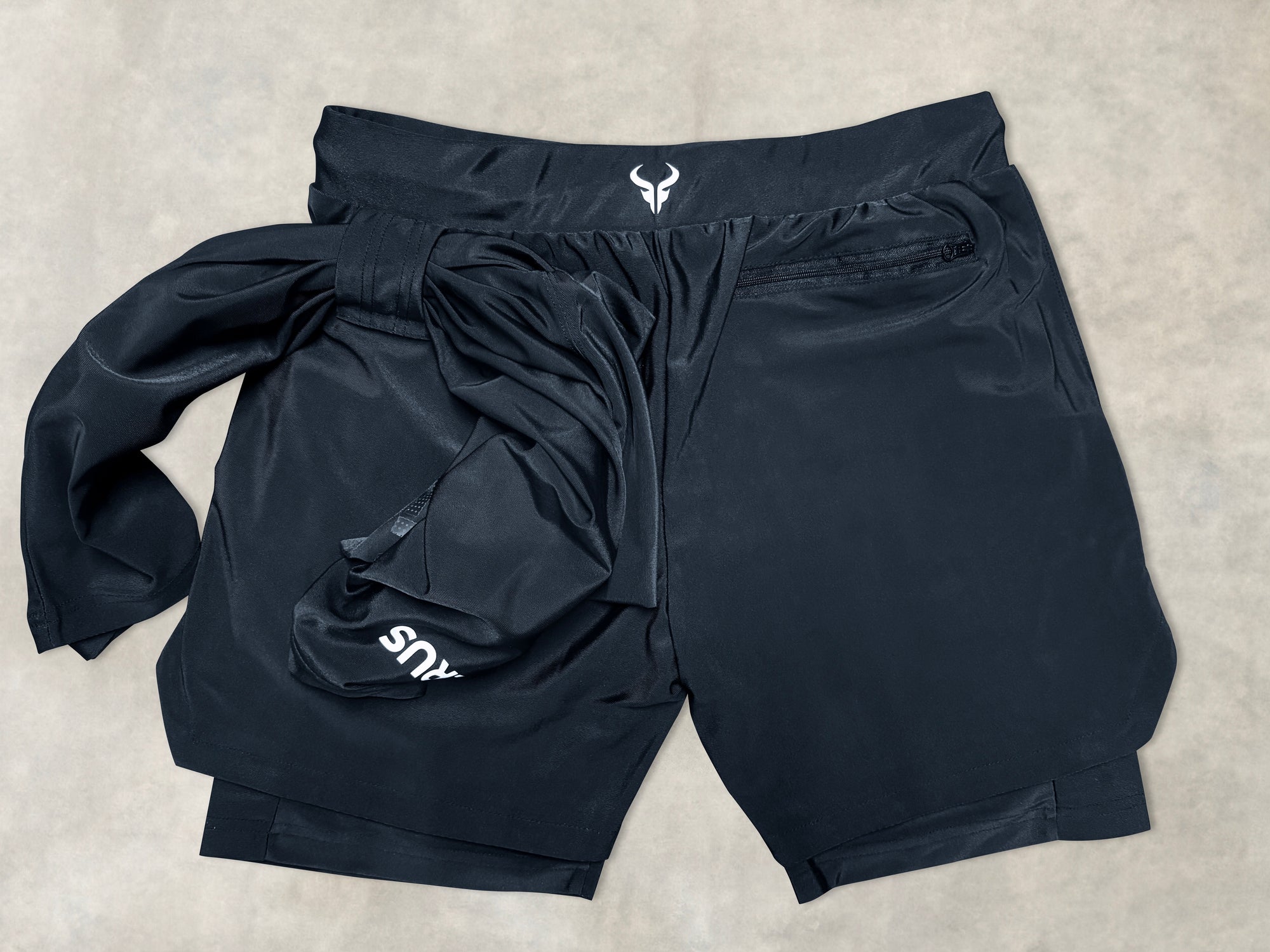 Cerus Black Shadow Fusion 2-in-1 Shorts (2 Pack)