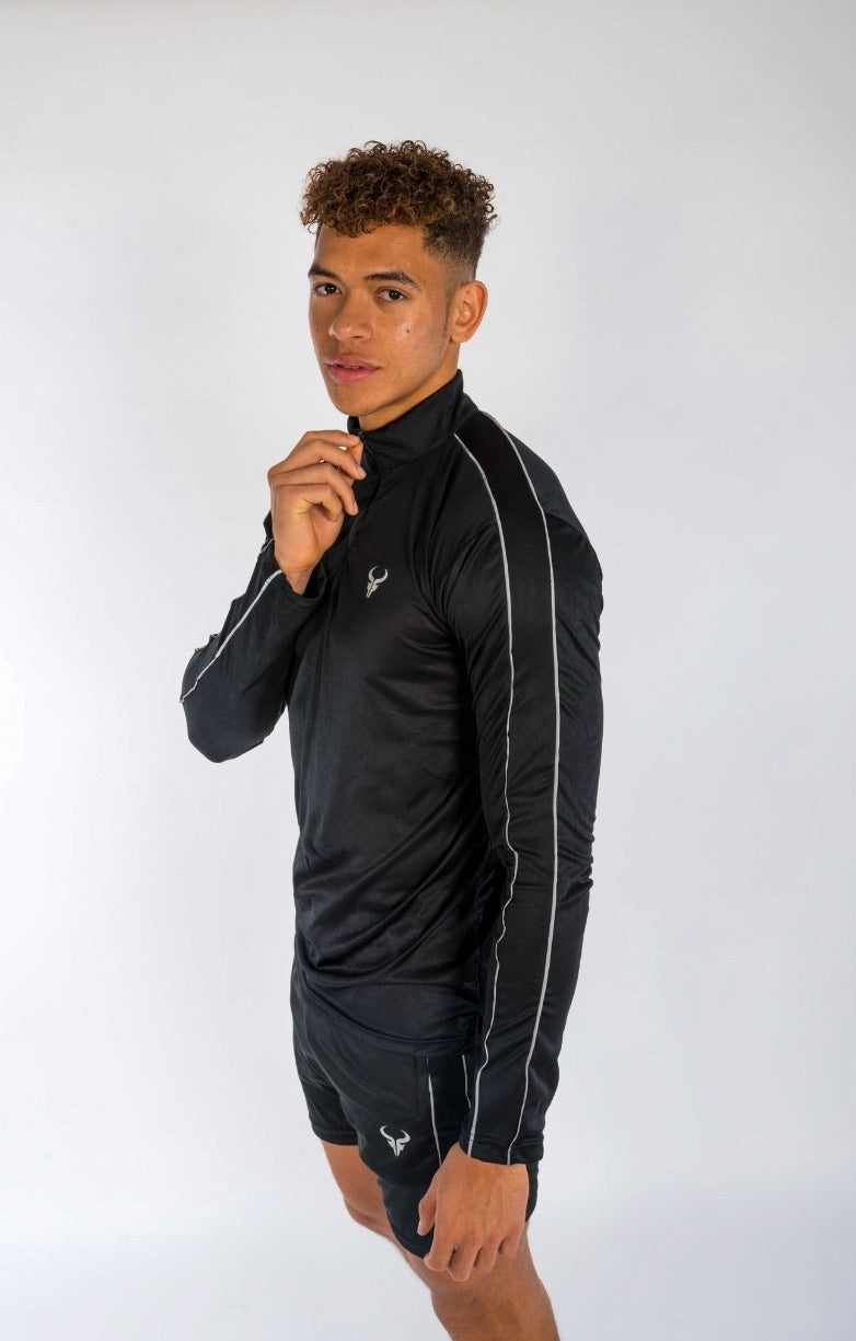 Cerus Black Element ¼ Zip Pullover-Cerus