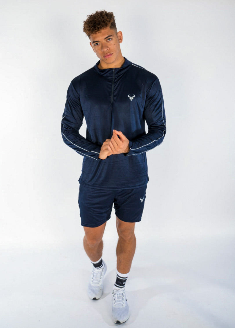 Cerus Navy Element ¼ Zip Pullover-Cerus