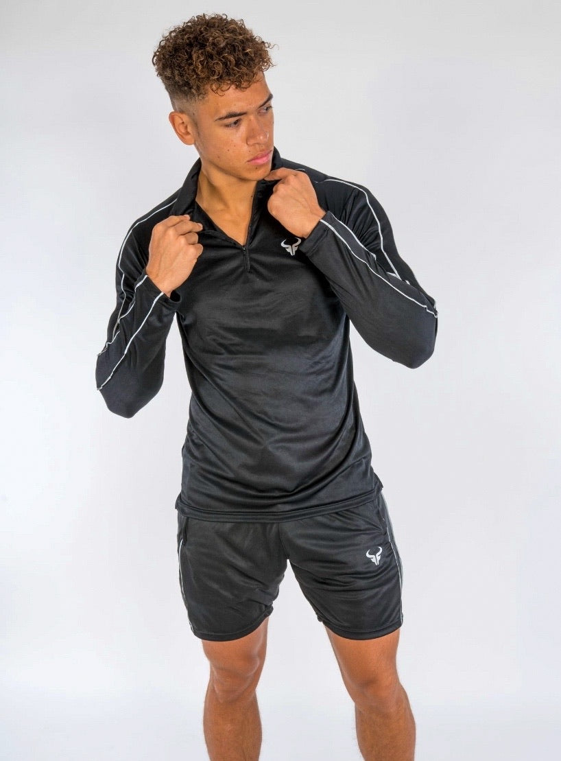 Cerus Black Element ¼ Zip Pullover-Cerus