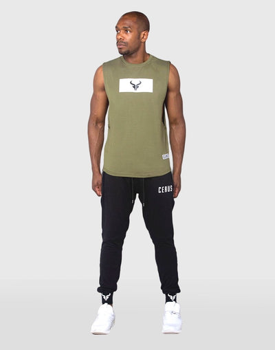 Cerus Superior Khaki Tank Top-Cerus