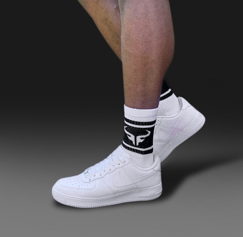 Unisex Bull Logo Socks (2Pairs)-Cerus