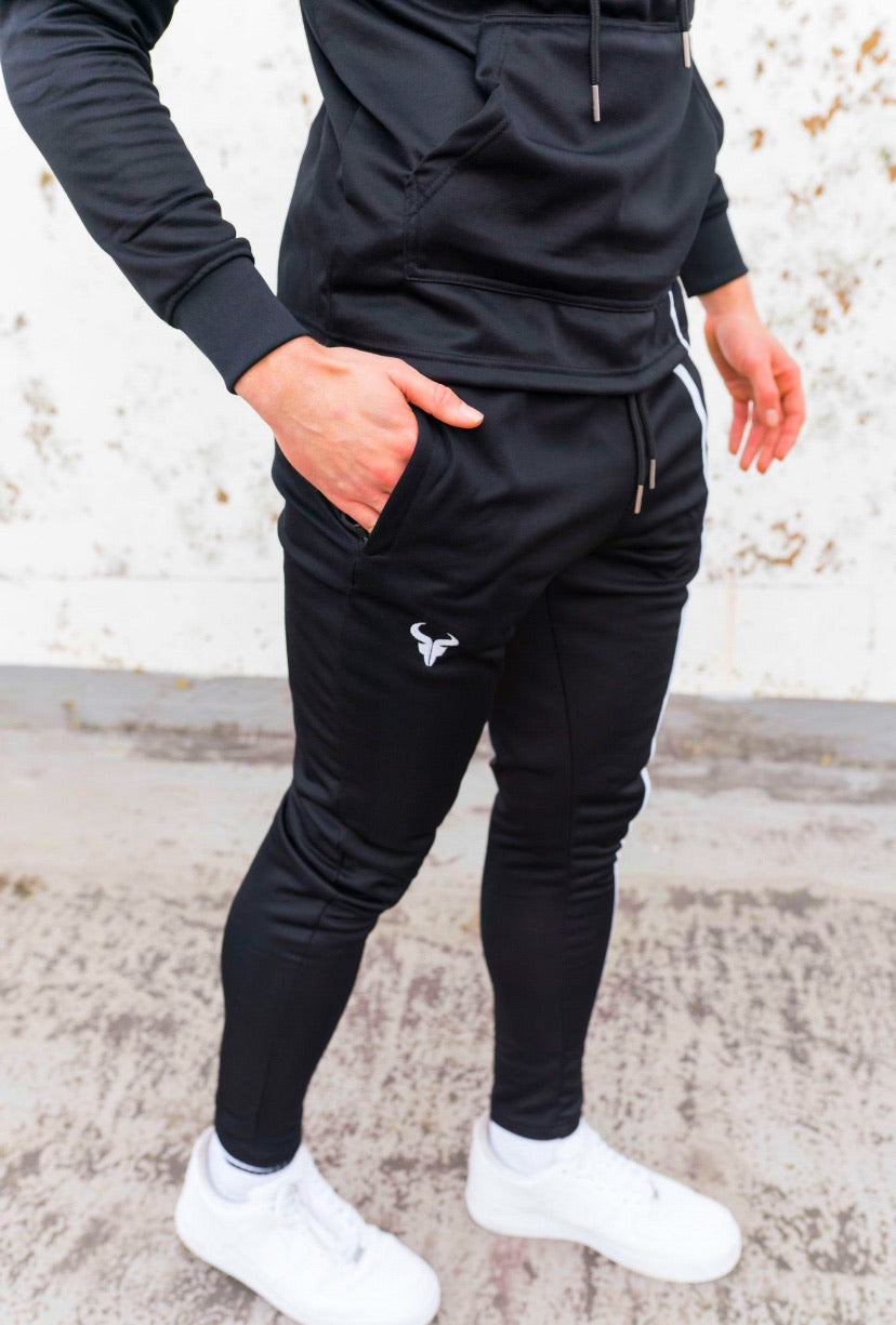 Cerus Black Hybrid Jogging Bottoms