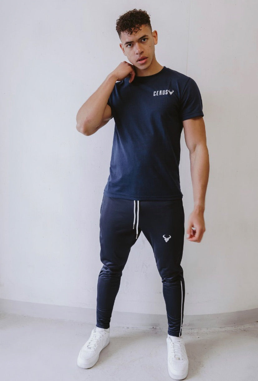 Cerus Navy Essence Jogging Bottoms