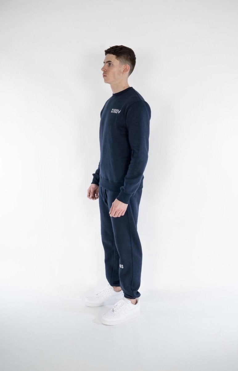 Cerus Navy Legacy Crew Neck Sweatshirt-Cerus